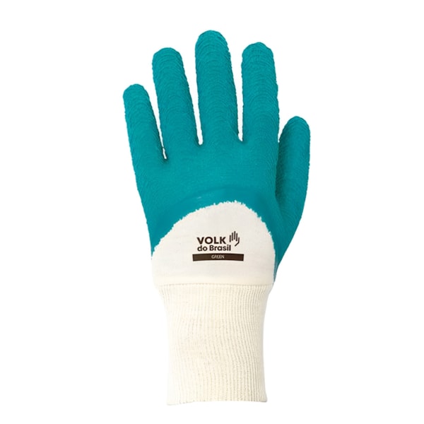 Luva de Proteção Látex Corrugado Green Ca 38800 Volk-9c87290c-3c4b-410f-b5c8-1e227f032520