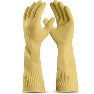 Luva de proteção látex ranhurada natural Puraguard Premium Ca 51113 Next Safety
