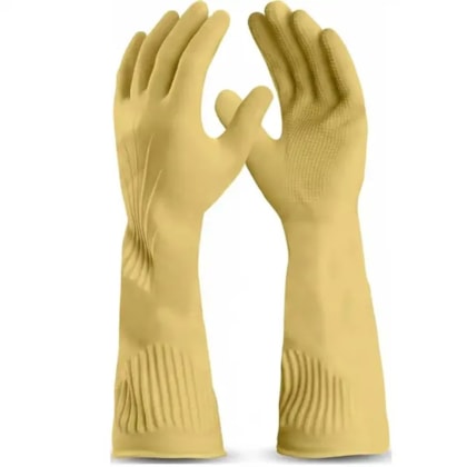 Luva de proteção látex ranhurada natural Puraguard Premium Ca 51113 Next Safety