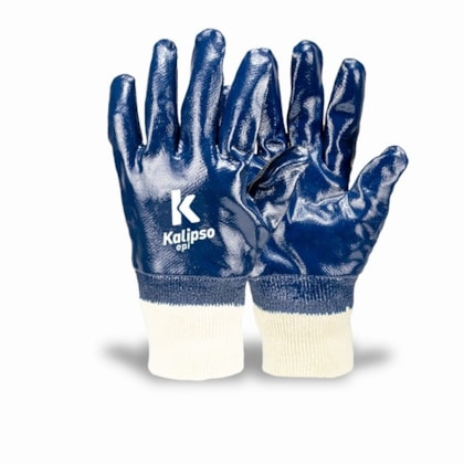 Luva de proteção nitrílica Ka 30 Ca 35954 Kalipso cor azul