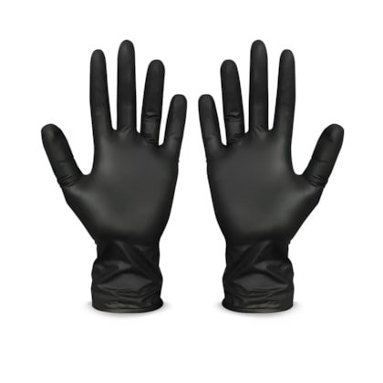 Luva De Proteção Nitrilica Preta Sem Pó Ca 41485 Talge