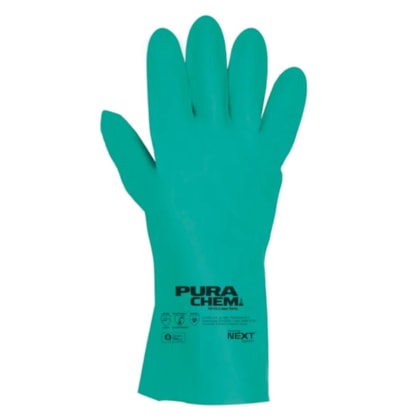 Luva de proteção nitrílica Purachem 11.000 sem forro Ca 51168 Next Safety
