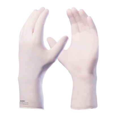 Luva de proteção nitrílica Sensiflex Premium branca Ca 41690 Danny