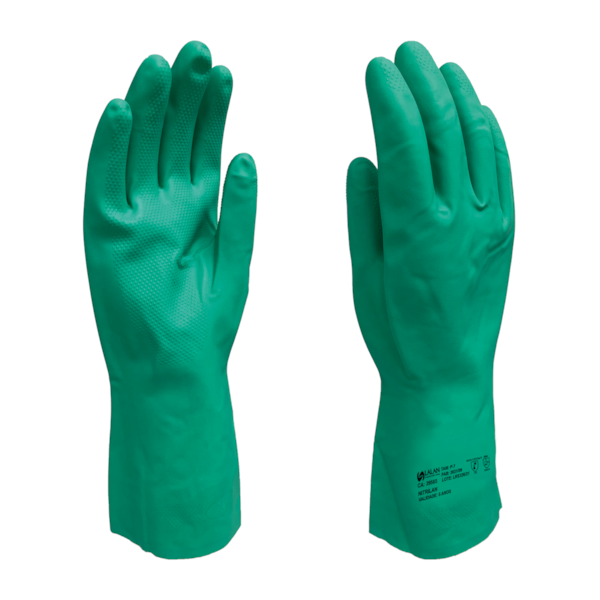 Luva de proteção nitrílica verde com forro Nitrilan Ca 39565 Lalan-61b531eb-6ade-41cb-8215-de40022cc9ba