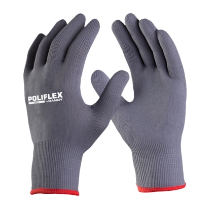 Luva De Proteção Poliflex Sem Pigmento Cinza Ca 26924