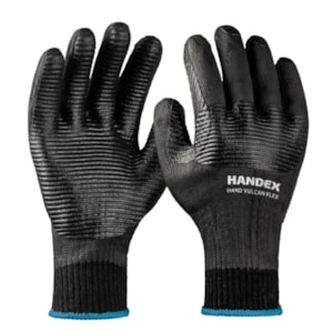 Luva de proteção térmica Hand Vulcan Flex preta Ca 51647 Handex Tamanho 9 (G)