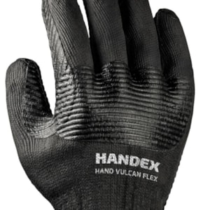 Luva de proteção térmica Hand Vulcan Flex preta Ca 51647 Handex Tamanho 9 (G)