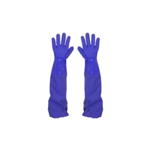 Luva De PVC Azul 30+36 Cm Ca 36581
