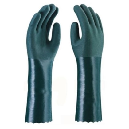 Luva De PVC Forrada Áspera Verde 26 Cm Ca 43621