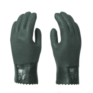 Luva De Pvc Verde Forrada 26 Cm Ca 49057