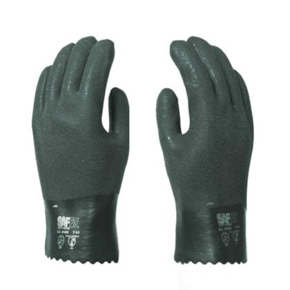 Luva De Pvc Verde Forrada 26 Cm Ca 49057