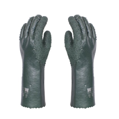 Luva De PVC Verde Forrada 36 Cm Ca 49057 / 41460