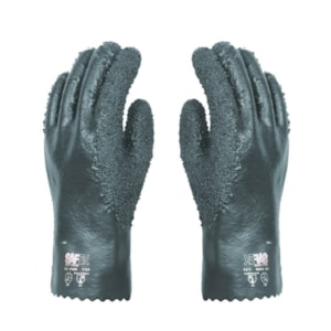 Luva De Pvc Verde Forrada Granulada 26 Cm Ca 42320