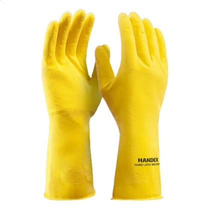 Luva De Segurança Hand Latex  Amarela Multiuso Ca 43584