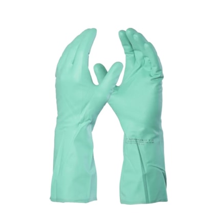 Luva De Segurança Nitrilica Nitrasolv Verde Com Forro Ca 25313 Danny