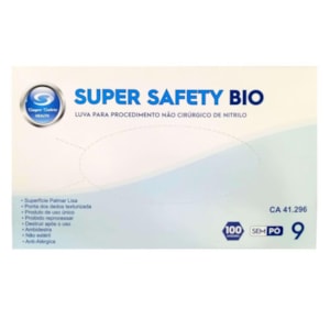 Luva De Segurança Nitrilica Safety Bio Cx/100 Ca 41296
