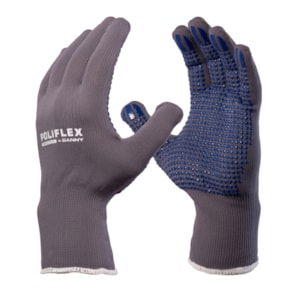 Luva De Segurança Poliflex Cinza Com Pigmento Ca 14997 Danny