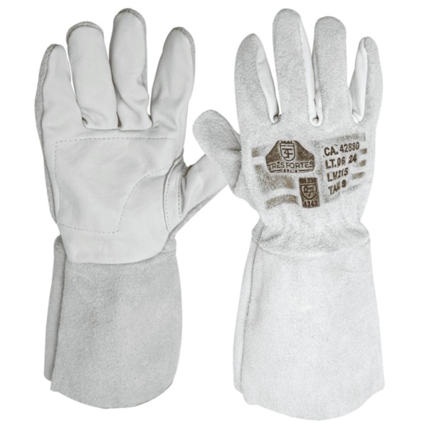 Luva De Vaqueta Mista Punho 20 Cm Em Raspa Com Elastico No Dorso Ca 42880-3e192e9c-96c9-44d7-97b0-114135b7021b