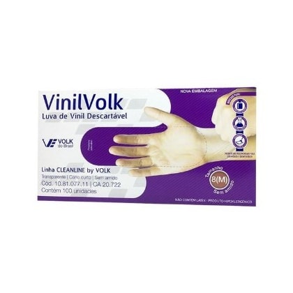 Luva De Vinil Sem Amido Ca 20722 Volk