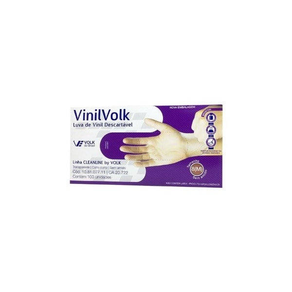 Luva De Vinil Sem Amido Ca 20722 Volk-0c297143-34cb-4464-8346-79920b06bf1c