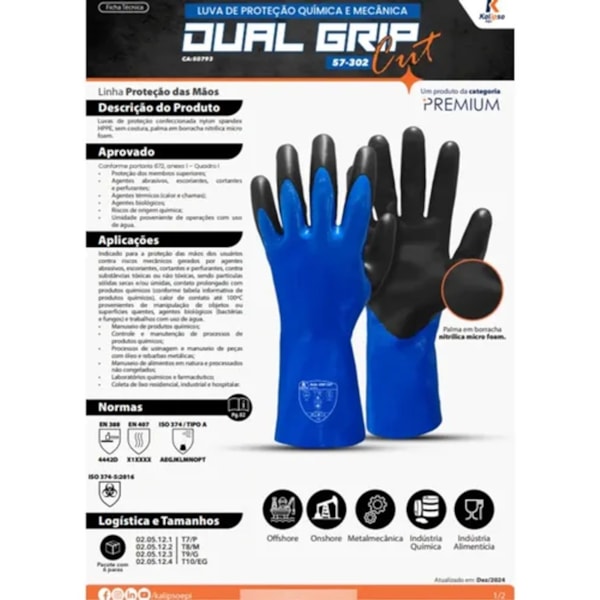 Luva Dual Grip Cut T 09-g M  Ca50793-a39dc523-14d8-4259-868a-2a71095d01e4
