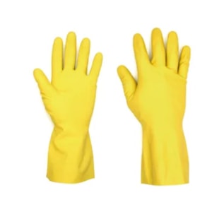 Luva Latex Amarela Verniz Silver Puraguard Ca 50935