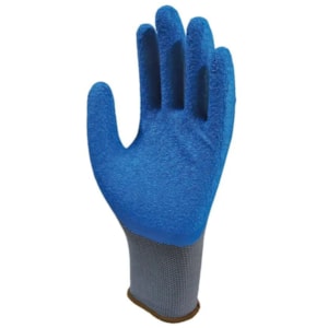 Luva Latex Corrugado Azul Ss1005 Ca 32035
