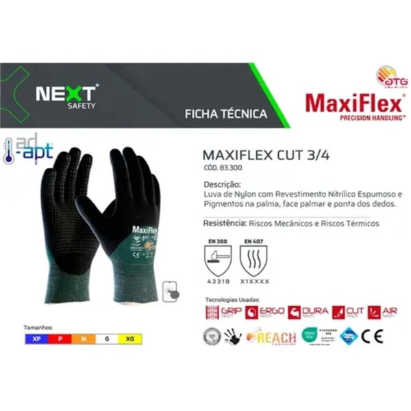 Luva Maxiflex Cut 3/4 Ca 51707/83300-e3b83224-2509-454b-88cd-e2cb8fe23f31
