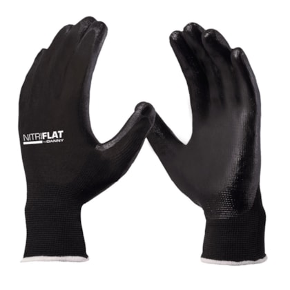 Luva Nitriflat Com Banho Nitrílico Preto Ca 30489