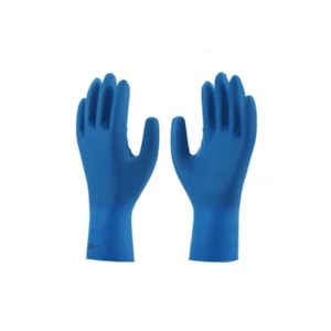 Luva Nitrílica Ambidestra Super Glove Azul Ca 38011