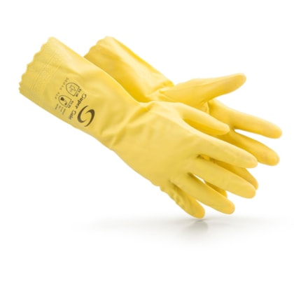 Luva Nitrilica Ambidestra Super Glove Max Blend Amarelo Ca 43407