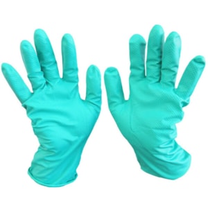 Luva Nitrilica Ambidestra Super Glove Nitro Plus Verde Ca 38011