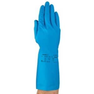 Luva Nitrílica Azul 33cm 37-210 Limpeza Faxina Epi 33858 Ansell