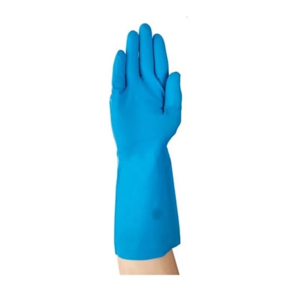 Luva Nitrílica Azul 33cm 37-210 Limpeza Faxina Epi 33858 Ansell