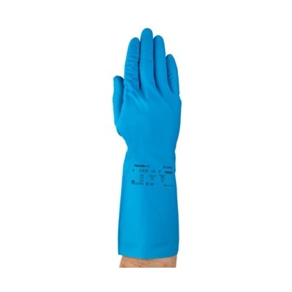 Luva Nitrílica Azul 33cm AlphaTec 37-210 CA 33858 Ansell