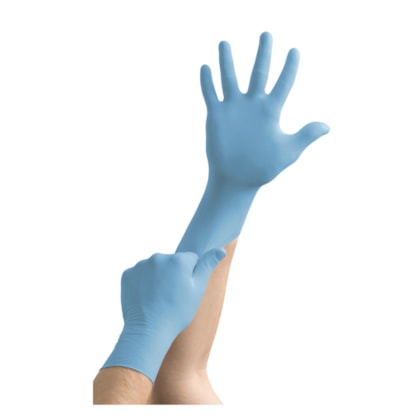 Luva Nitrilica Azul Sem Pó Edge 82-134 Ca 42653 Ansell