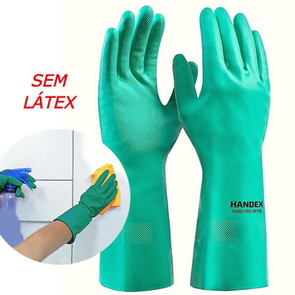 Luva Nitrílica Verde Com Forro Hand Pro Nitril Ca 43035-1b28feff-7780-448c-bae3-073cc7ad929a