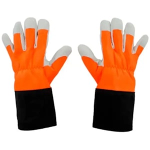 Luva Para Operador De Moto Serra Vaqueta/nylon 5 Dedos