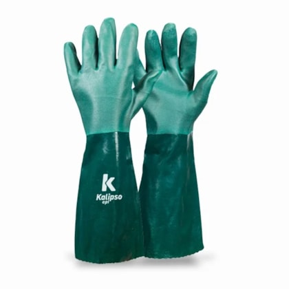 Luva Pvc Verde C/forro 45cm T9,5 G Ref02.10.1.3-ca 21420