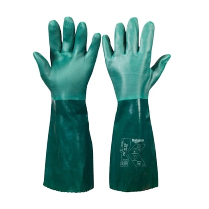 Luva Pvc Verde C/forro 45cm T9,5 G Ref02.10.1.3-ca 21420
