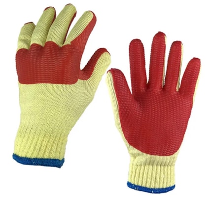 Luva Rubber Red Com Proteção No Dorso Ca 34370 Super Safety