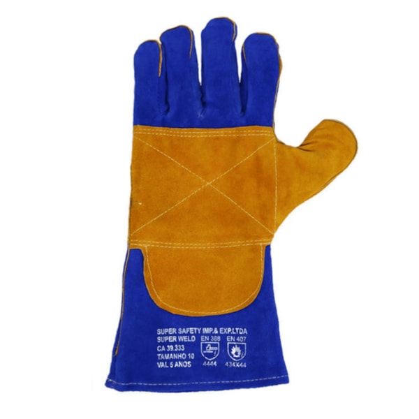Luva Soldador de Raspa Super Weld Ambidestra Ca 39333 Super Safety-83555766-5f5f-4d83-9eb3-d0285f92ccdc