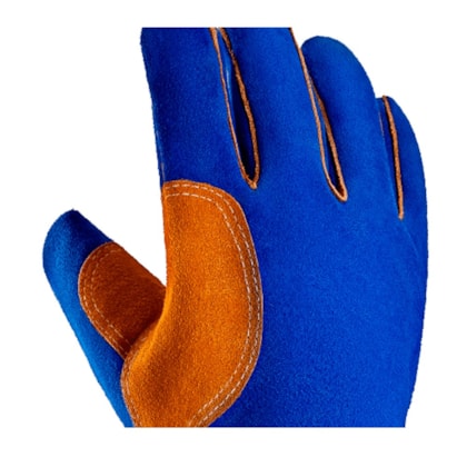Luva Soldador Hand Solda Ca 49283 Handex Azul Mão Esquerda