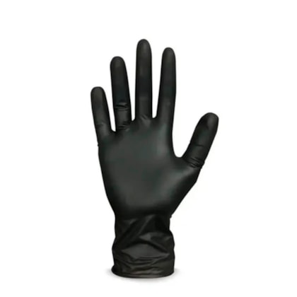 Luva Super Glove Preta Cx C/50 Ca 38645 Super Safety