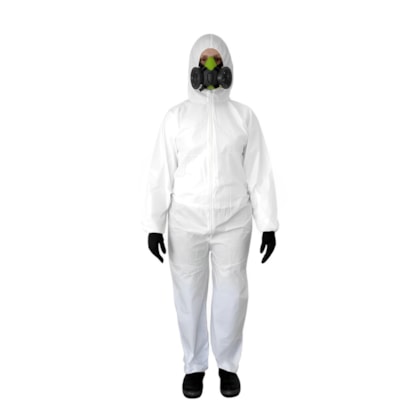 Macacão de segurança Covertech branco Ca 39183 Volk