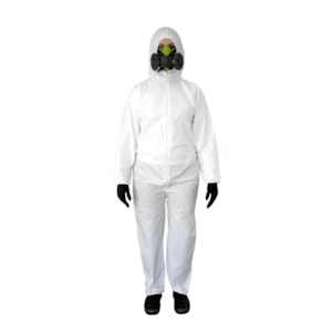 Macacão de segurança Covertech branco Ca 39183 Volk