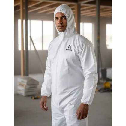 Macacão De Segurança Kt6 Branco Tamanho 10 (XG) Ca 48789