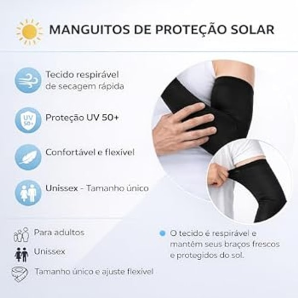 Manguito Protecao Solar Preto Tam Unico-88a5fbcf-fdec-417b-85b5-a3a3814c6590