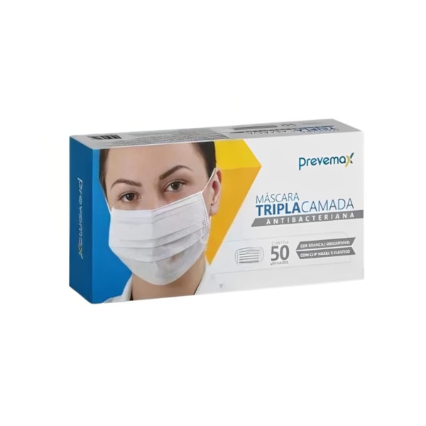 Máscara Tnt Tripla com Elástico E Clip Nasal Pct 50 Pcs Rdes00140 / Rdes00260-e1a678a7-0a0d-4764-885c-0ffec3c156e3