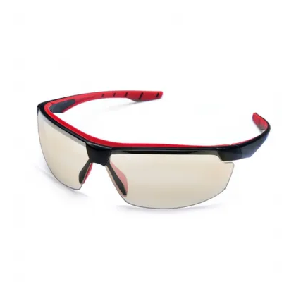 Oculos Segurança Vermelho Espelhado Neon Ca 40906